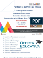 Convocatoria Universidad Politécnica del Valle de México 2021
