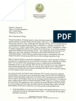 CFO Letter To OFR Russell Weigel