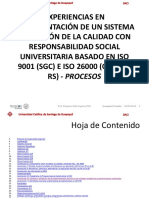 Implementación de un Sistema de Gestión de Calidad con Responsabilidad Social Universitaria