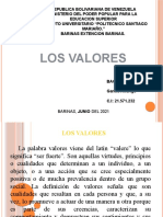 LOS VALORES ORIENTACIÓN