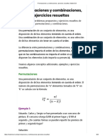 Permutaciones y Combinaciones, Ejercicios Resueltos - Matemóvil