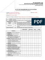 Ficha de Avaliação de Estágio Almerinda