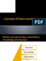 Concept of Data warehouse and Decision Support Systems