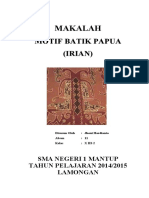 Makalah Motif Batik Papua Irian