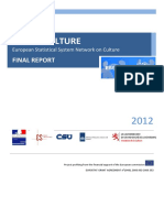 Informe European Statistical System Network on Cultura