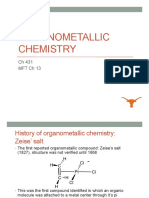 Organometallic Chemistry: CH 431 MFT CH 13