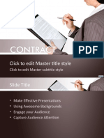 3025 Contract Powerpoint Template