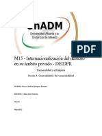 M15 - Internacionalización Del Derecho en Su Ámbito Privado - DEIDPR