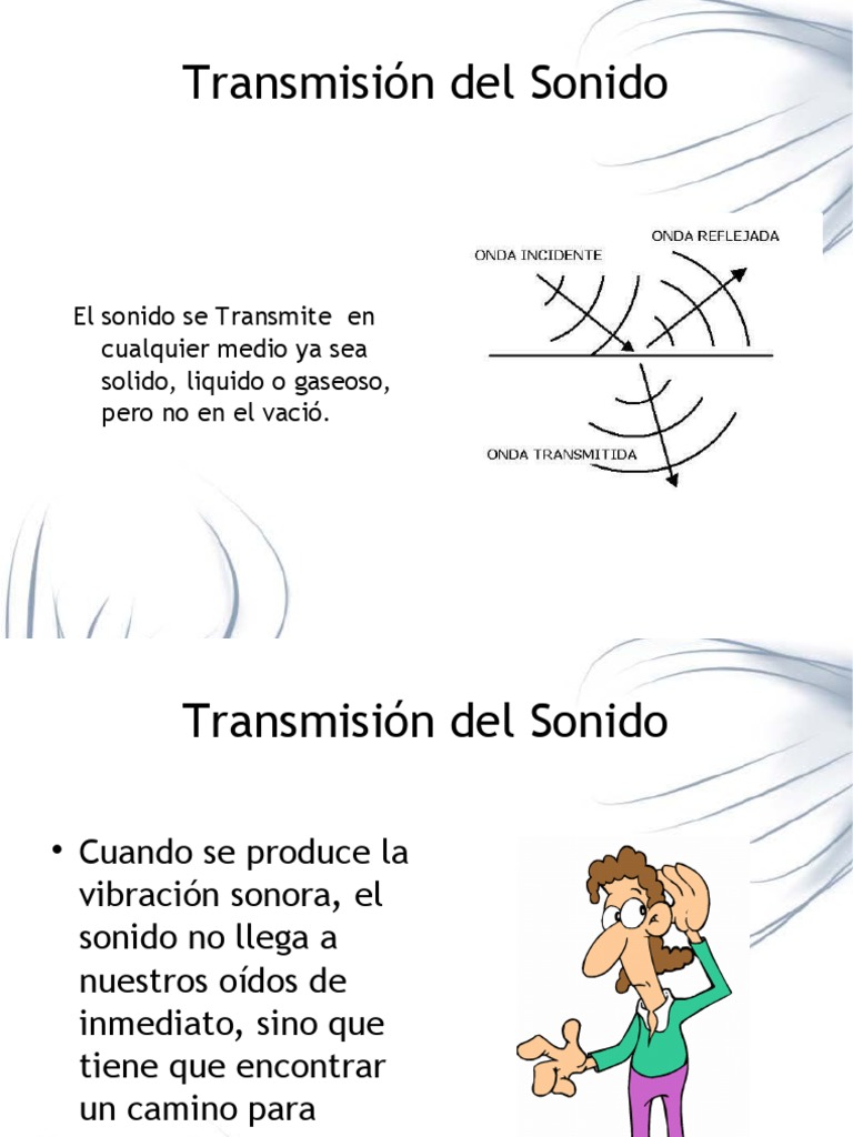 Cómo se Transmite el Sonido en Medios | PDF