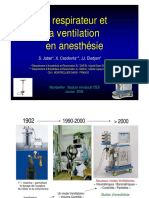 Le Respirateur Et La Ventilation en Anesthesie