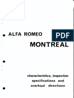 Alfa Romeo Montreal 1971 Workshop Manual