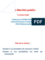 Séance Du 13 Mai Cours Marchés Publics PR ZIDOURI