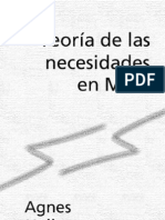 Teoría de las necesidades en Marx de Agnes Heller