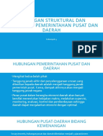 Hubungan Struktural Dan Fungsional Pemerintahan Pusat Dan Daerah