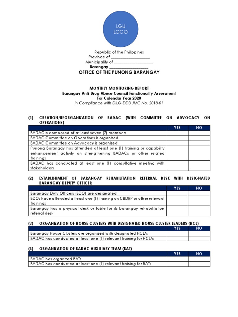Monitoring Badac Functionality Assessment Download Free Pdf
