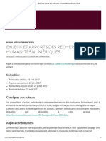 L'homme Symbiotique - Enjeux Et Apports Des Recherches en Humanités Numériques - DLIS