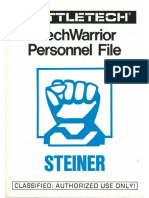 Battletech - MechWarrior Personnel File - Steiner