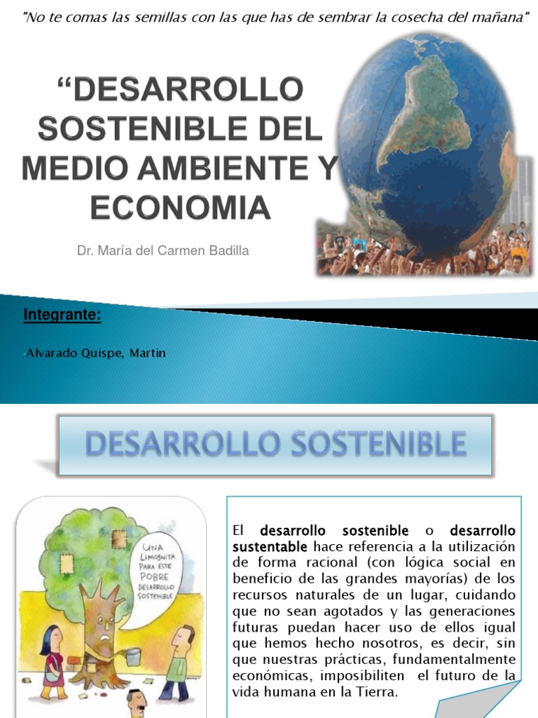 Desarrollo Sostenible y Medio Ambiente | PDF | Desarrollo sostenible ...