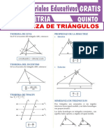 Semejanza de Triángulos Para Quinto Grado de Secundaria