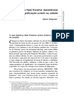 (ARTIGO) DIÓGENES, Glória. A ARTE DE FAZER ENXAME Experiências de Ressignificação Juvenil Na Cidade.