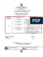 Department of Education: Individual Workweek Plan