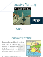 Persuasive Writing 1