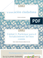 Unidad 2 - Educación Ciudadana 3°