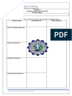 Language and Literature Assessment MODULE 3 ANSWER SHEET