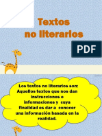 Textos No Literarios - 4° Básicos