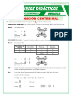 Composición Centesimal para Primero de Secundaria