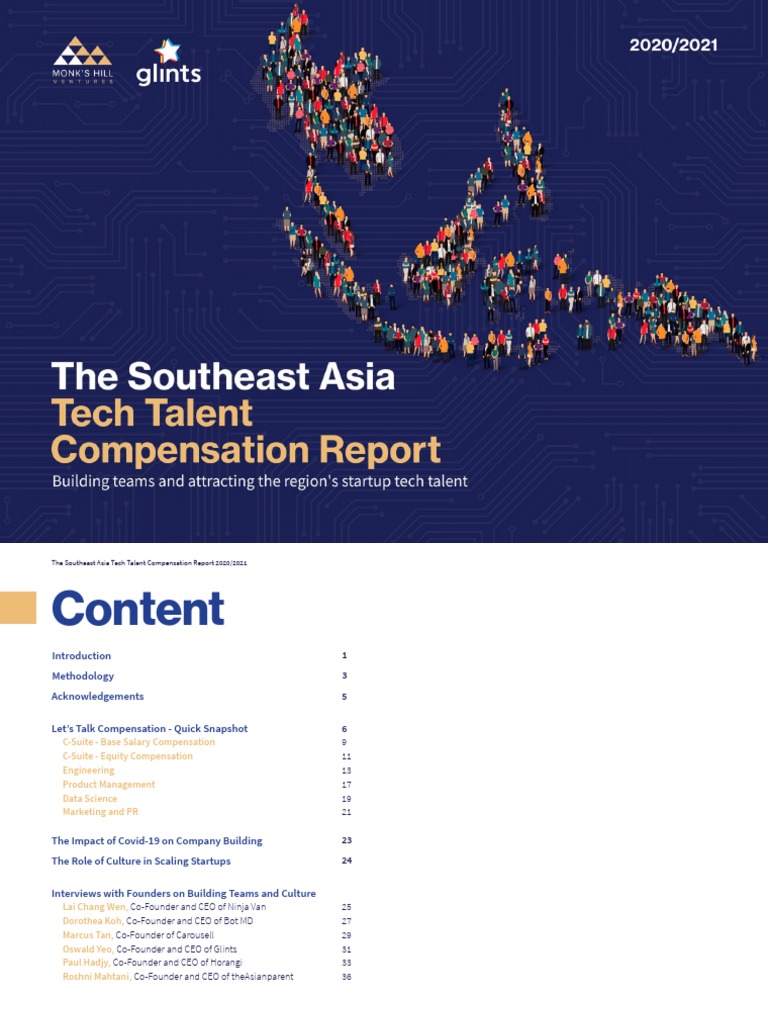 The Southeast Asia Tech Talent Compensation Report 2020 - 2021 | PDF ...