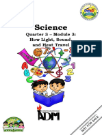 Science: Quarter 3 - Module 3: How Light, Sound, and Heat Travel