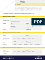 Formulario de vinculación de clientes (Persona Jurídica