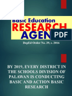 Basic Education Research Agenda