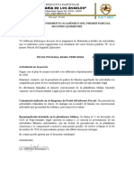 Informe Indiviual de Rendimiento Academico Por Parcial