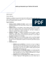 Procesos de Unión Permanente Por Fusión Del Metal