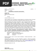Surat Permohonan Kerjasama Sponsorship (Arsip)