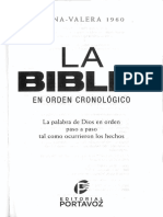 La Biblia en Orden Cronologico