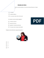 Prueba Física 1° Medio A