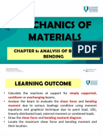 Mechanics of Materials: Chapter 5: Analysis of Beams For Bending