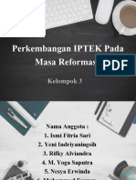 Perkembangan IPTEK Pada Masa Reformasi