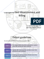 OUT SI Computerized Measurement and Billing