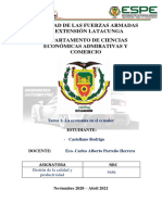 Castellano R Tarea La Economia en El Ecuador