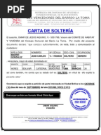FORMATO MODELO EJEMPLO CARTA DE RESIDENCIA DEL BARRIO LA TOMA