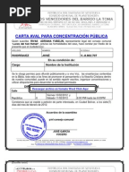 FORMATO MODELO EJEMPLO CARTA DE RESIDENCIA DEL BARRIO LA TOMA