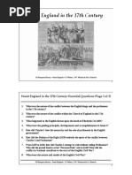 Stuart England in The 17th Century: Essential Questions (Page 1 of 2)