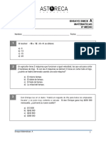 Iiom Ensayo Simce Matematicas A