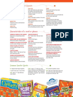 Charades Standard Signals:: Characteristics of A Word or Phrase