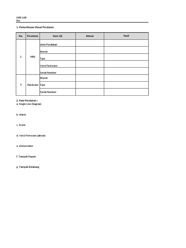 Pengujian HMI Lokal di LMK Lab | PDF