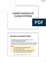 CH4-Energy Analysis of Closed Sytem